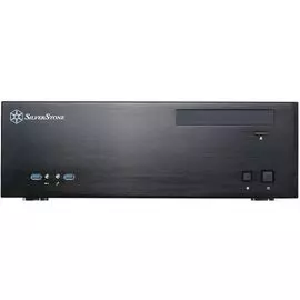 Корпус mATX SilverStone GD04 черный, без БП, 2*USB 2.0, audio