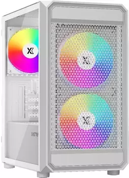 Корпус mATX Xastra A303M 3ARGB без БП, боковая панель из закалённого стекла, USB 3.0, USB 2.0