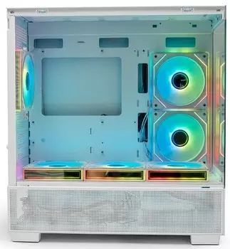 Корпус mATX Xastra Q500M-6FM12A-C10-UC-WH белый, без БП, 2*USB 3.0, USB Type-C