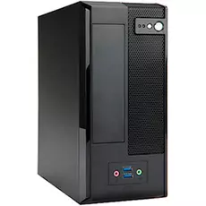 Корпус mini-ITX InWin BM677BL 6115718 черный Slim Desktop 160W (80mm fan, USB 3.0x2, Audio),