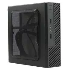 Корпус mini-ITX Powerman/Inwin ME100S-BK 6120093 U3*2, front fan 4cm, HDD frame Upper type+ "L"+"I" types 60W adapter, GM-120 DC-ATX