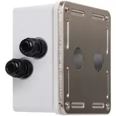 Корпус NikoMax NMC-MB2P-IS-MT индустриальный , настенной розетки NIKOMAX, 2 порта, под индустриальные модули-вставки, IP67, с герметичными вводами, ме