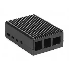 Корпус Qumo RS018 Aluminium Case, for Raspberry Pi 4, grey, закрытый