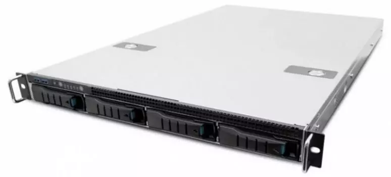 Корпус серверный 1U AIC XE1-1DT00-65 12G 4-port backplane, 4*internal 2.5" 9mm SSD bay, 4*4056 fan, 4028 fan, 1U 750 redundant, rail