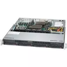 Корпус серверный 1U Supermicro CSE-813MFTQC-350CB 350W, черный