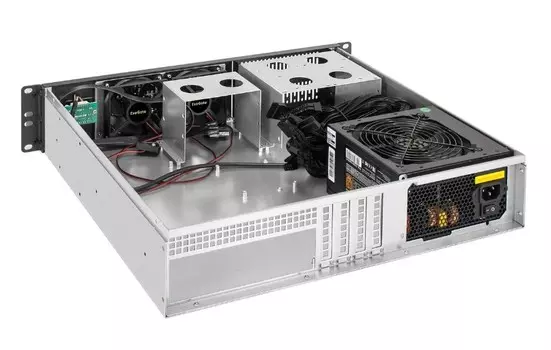 Корпус серверный 2U Exegate Pro 2U400-02 EX297161RUS (mATX, 2*5.25" (3*3.5"), 800W, 2*USB 2.0)