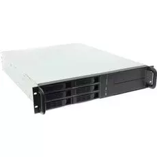 Корпус серверный 2U Procase ES206-SATA3-B-0 (6 SATA III/SAS 6Gbit hotswap HDD), черный, без блока пи