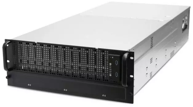 Корпус серверный 4U AIC XE1-4H000-06 60*3.5" internal HS bays, tool-less 3.5" and 2.5" HDD tray, 160