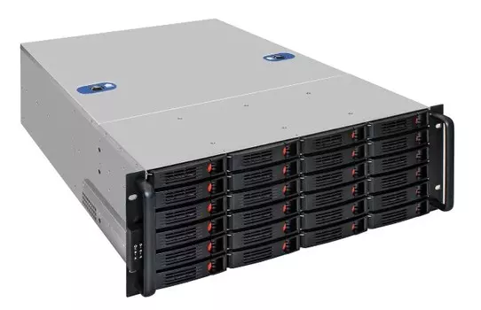 Корпус серверный 4U Exegate Pro 4U660-HS24 EX296244RUS (SSI EEB, 24*3,5"/2,5" HS, 2.5", 7*expantion slots, 2*550W Redundant)