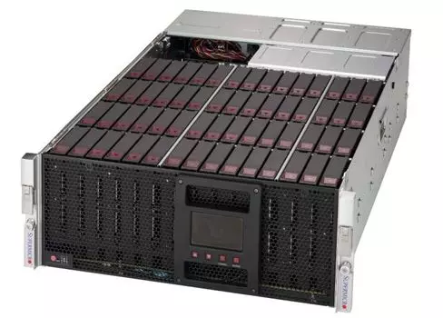 Корпус серверный Supermicro CSE-946SE2C-R1K66JBOD (60*3.5"/2.5" hot-swap SAS drive bay with SES3, IPMI lan, 2*1600W)