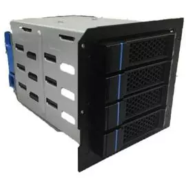 Корзина Chenbro 384-10501-2101A0 384-10501-2102A0 4*3.5" SATA/SAS 12Gbps HDD HotSwap, 4*12G Mini-SAS, 80мм вентилятор , совместим с корпусами SR10569,