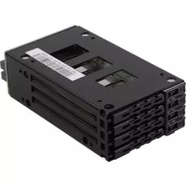 Корзина Procase M2-104-SATA3-BK 4xSATA3/SAS 12G (7mm HDD), черный, с замком, hotswap mobie rack module for 2,5" HDD