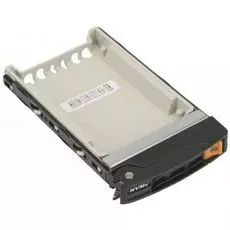 Корзина Supermicro MCP-220-00127-0B Black gen-3 2.5" NVMe drive tray (Orange tab. PUSH button with key lock)