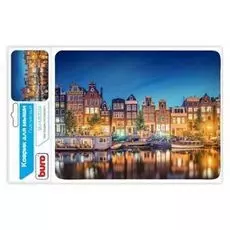 Коврик для мыши Buro BU-M10034 амстердам, пластик, 230х180х2 мм