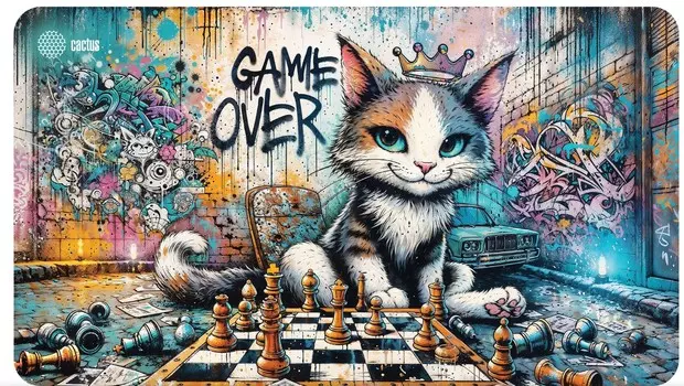 Коврик для мыши Cactus CS-MP-COR01XLL Game Over 700x400x4мм