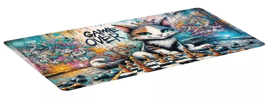 Коврик для мыши Cactus CS-MP-COR01XXL Game Over 900x400x4мм