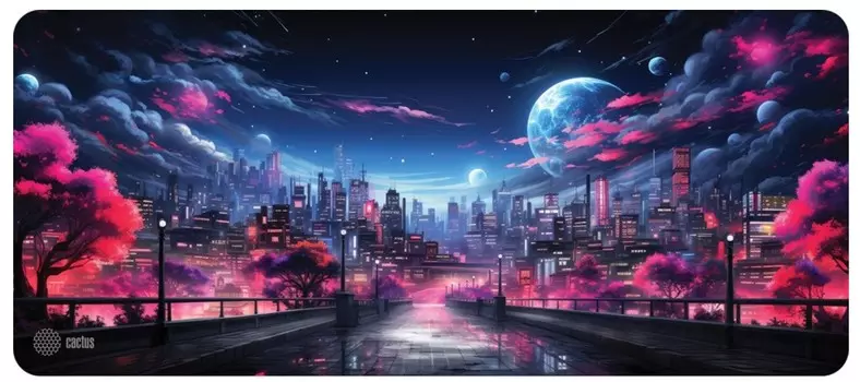 Коврик для мыши Cactus CS-MP-PRO14XXL Fantasy space 900x400x3мм