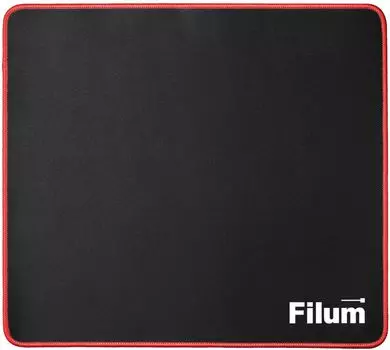 Коврик для мыши Filum FL-MP-S-GAME черный, оверлок, размер “S”- 250*200*3 мм, ткань+резина.