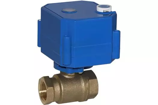 Кран Бастион Бастион_168 шаровый 1" с электроприводом, 12V, 100мА, время откр/закр - 7/10 сек.