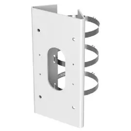 Крепление HIKVISION DS-1475ZJ-SUS на столб, нержавеющая сталь, белое