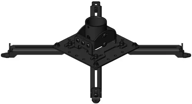 Крепление универсальное Wize PR2-UNV потолочное для проекторов, максимальное расстояние между крепежными отверстиями 453мм, наклон +/-°15, поворот +/-