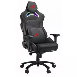 Кресло ASUS ROG Chariot SL300C 90GC00E0-MSG010 черное, эко кожа, RGB подсветка