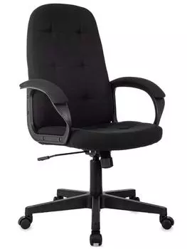Кресло Бюрократ CH 002 руководителя Fabric черный 3C11 крестов. пластик