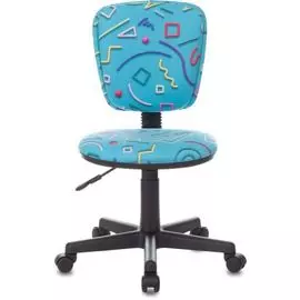 Кресло Бюрократ CH-204NX/STICK-BLUE детское голубое, Sticks 06 крестовина пластик