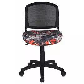 Кресло Бюрократ CH-296NX черное/граффити, спинка сетка
