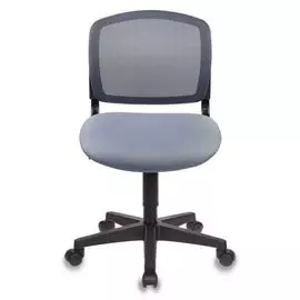 Кресло Бюрократ CH-296NX CH-296/DG/15-48 цвет темно-серый, сиденье серое, 15-48, крестовина пластик