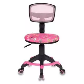 Кресло Бюрократ CH-299-F детское, цвет розовый, рисунок сланцы, сетка/ткань, крестовина пластик, подст.для ног