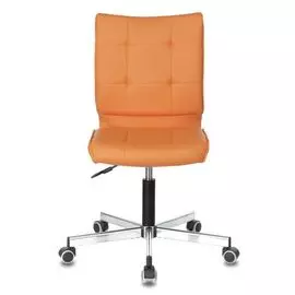Кресло офисное Бюрократ CH-330M цвет оранжевый, Orion-20, искусственная кожа, крестовина металл хром
