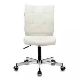 Кресло Бюрократ CH-330M цвет молочный, Velvet 20, крестовина металл хром
