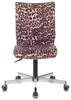 Кресло Бюрократ CH-330M/LEOPARD леопардовое, Italia LEO крестовина металл черный