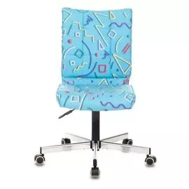 Кресло Бюрократ CH-330M/STICK-BLUE цвет голубой Sticks 06 крестовина металл хром