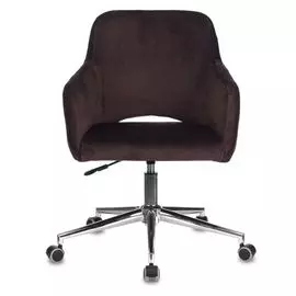 Кресло Бюрократ CH-380SL цвет мокко, Italia 6, крестовина металл хром