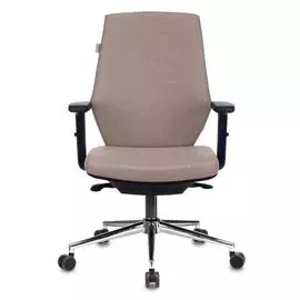 Кресло Бюрократ CH-545SL цвет бежевый 38-402, крестовина металл хром
