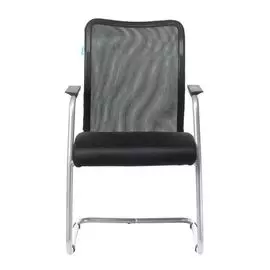 Кресло Бюрократ CH-599AV/TW-11 полозья металл металлик, сетка/ткань, цвет: черный