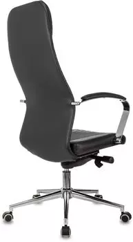 Кресло Бюрократ CH-610SL-Lux руководителя черный эко.кожа крестов. металл хром