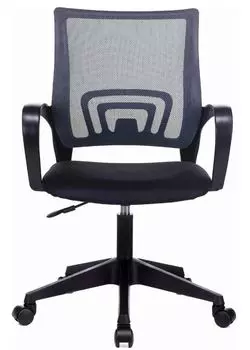 Кресло Бюрократ CH 696 на колесиках, сетка/ткань, серый