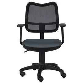 Кресло Бюрократ CH-797AXSN черное/серое, спинка сетка