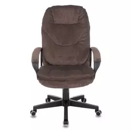 Кресло Бюрократ CH-868N/LT-10 руководителя, крестовина пластик, ворсовая ткань, цвет: коричневый