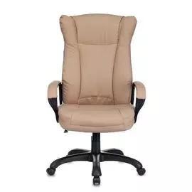 Кресло Бюрократ CH-879N руководителя, цвет бежевый Or-14 искусственная кожа крестовина пластик