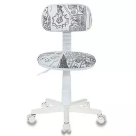 Кресло Бюрократ CH-W201NX детское, цвет белый раскраска крестовина пластик белый