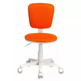 Кресло Бюрократ CH-W204NX детское, цвет оранжевый TW-96-1 крестовина пластик белый