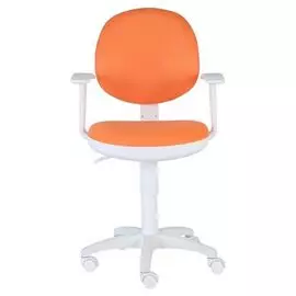 Кресло Бюрократ CH-W356AXSN оранжевое, пластик белый
