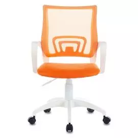 Кресло Бюрократ CH-W695NLT цвет оранжевый TW-38-3 TW-96-1 сетка/ткань крестовина пластик белый