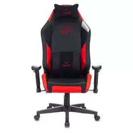 Кресло Бюрократ HERO BATTLEZONE PRO цвет черный/красный, искусственная кожа с подголов. крестовина пластик