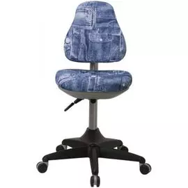Кресло Бюрократ KD-2 синее/джинса