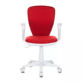 Кресло детское Бюрократ KD-W10AXSN цвет красный 26-22 крестовина пластик белый